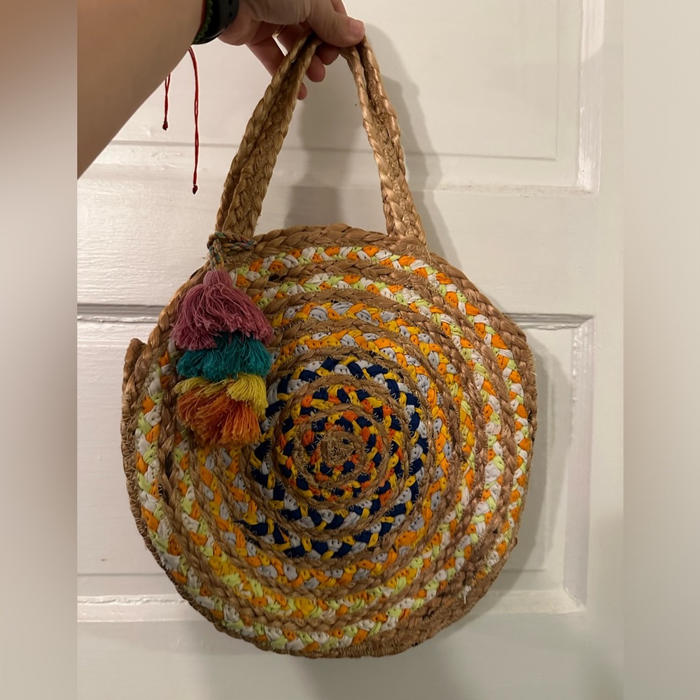 Mirabel Woven Multicolored Tote